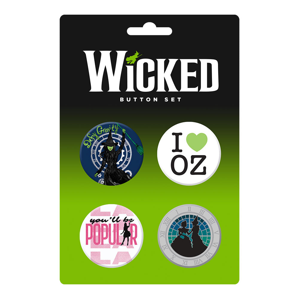 Wicked Illustrated Button Set