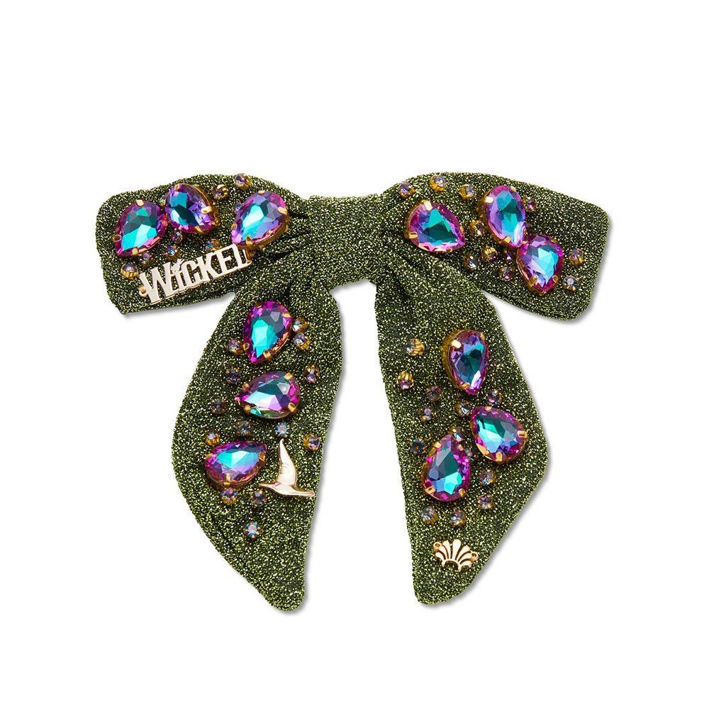 Wicked Lele Sadoughi Crystal Shimmer Bow Barette