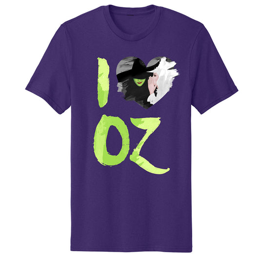 Wicked Unisex I Heart Oz Purple Tee